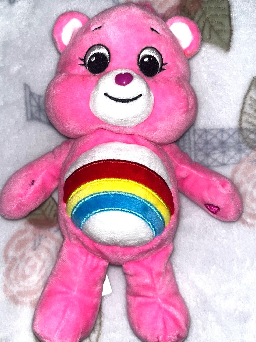 Care Bears Pink Rainbow Belly Plush Toy